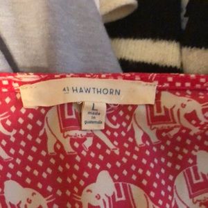 Elephant print, coral blouse from Stitch Fix